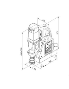 Máquina trepanadora con imán MAB 485 230 V BDS BDS MÁQUINAS 2
