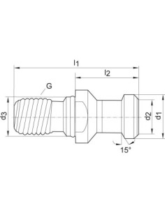 Tirantes DIN69872A refrig. int. SK50-M24 2