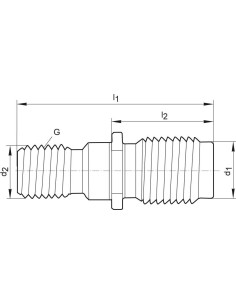 Tirantes, tapa SK40-M16 S20x2 2