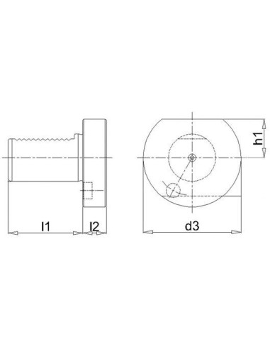 Tapón de cierre VDI Z2 40mm acero FORTIS