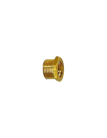 Boquilla reducción corta latón G3/8 en G1/8 RIEGLER