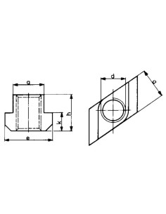 Tuerca corredera RHOMBUS DIN510 M20x22mm AMF 2
