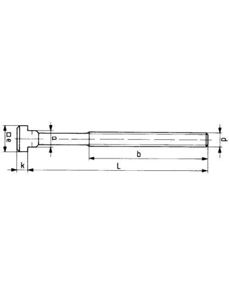 Tornillo p/ ranuras en T DIN787 M14x16x160mm completo AMF