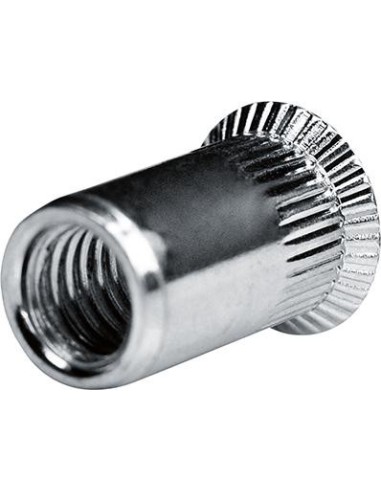 Tuerca remache ciego aluminio cabeza avellanada M8 margen de sujeción 1,5-4,5mm Goebel