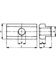 Tuerca corredera DIN508L M16x18mm AMF 2