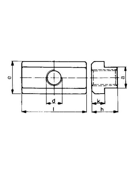 Tuerca corredera DIN508L M16x18mm AMF