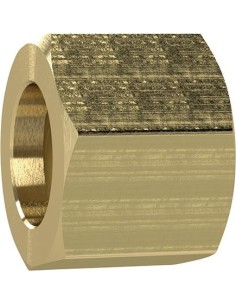 Tuerca de racor laton hexagonal G3/8 para Racor AL 4/6/9 mm RIEGLER