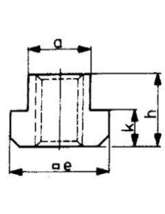 Tuerca corredera DIN508 M8x10mm AMF 2