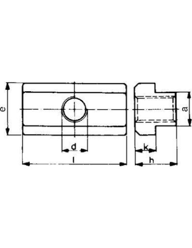 Tuerca corredera DIN508L M24x28mm