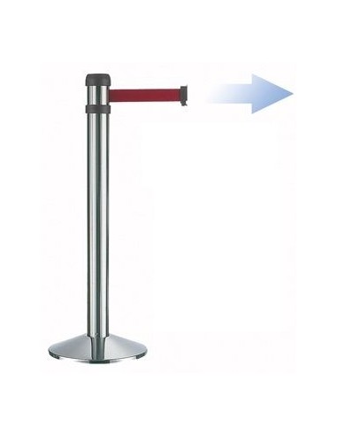POSTE CROMÁTICO CINTA ROJA, 4 MT. Ø80 POSTE CROMÁTICO CINTA ROJA, 4 MT Ø80