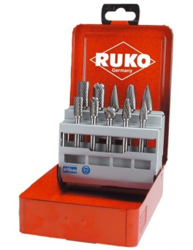 Juego de 10 fresas de metal duro con vástago de 6 mm