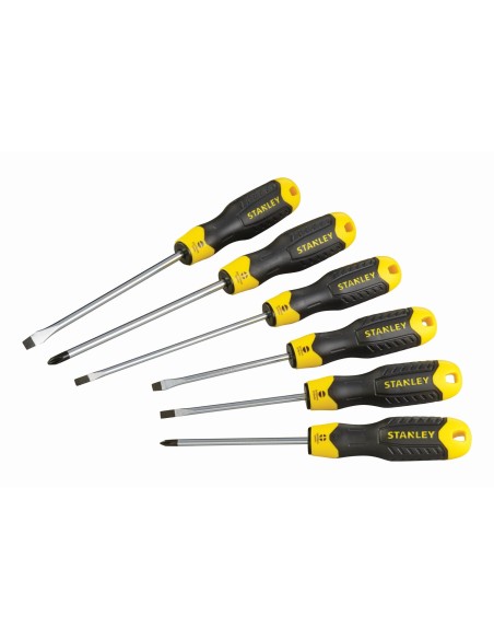 Juego de 6 destornilladores Cushion Grip: Plana y Phillips