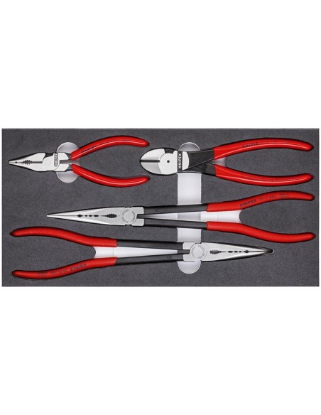 Juego de alicates en alojamiento de espuma KNIPEX 00 20 01 V16