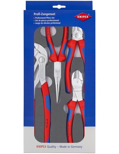 Juego de alicates en alojamiento de espuma KNIPEX 00 20 01 V17