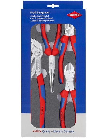 Juego de alicates en alojamiento de espuma KNIPEX 00 20 01 V17