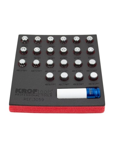 JUEGO 23 PIEZAS PUNTAS XZN, RIBE INVIOLABLE VAG