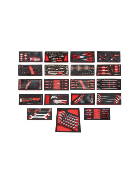 CARRO HERRAMIENTAS 7 CAJONES 259pcs NEGRO