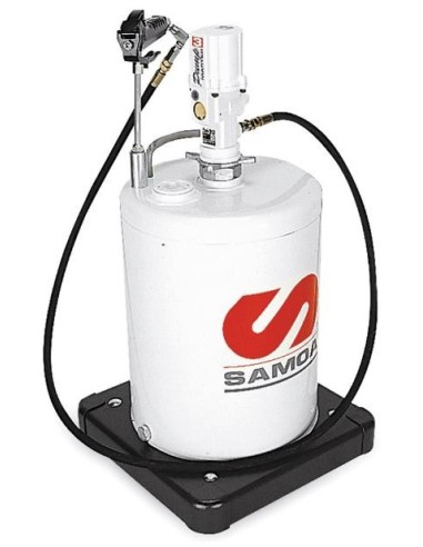 PAQUETE MÓVIL CARENADO DE BOMBA NEUMÁTICA PUMPMASTER 3 - 55:1 PARA GRASA, BIDÓN 12,5 - 20 KG