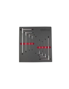 KIT 8PZS LLAVES EN T CON TRES EXTREMIDADES MACHO HEX 2-10MM 2