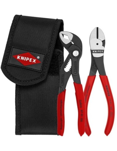 Juego de alicates mini en portaherramientas para el cinturón 2 piezas (cartulina autoservicio/blíster) KNIPEX 00 20 72 V02