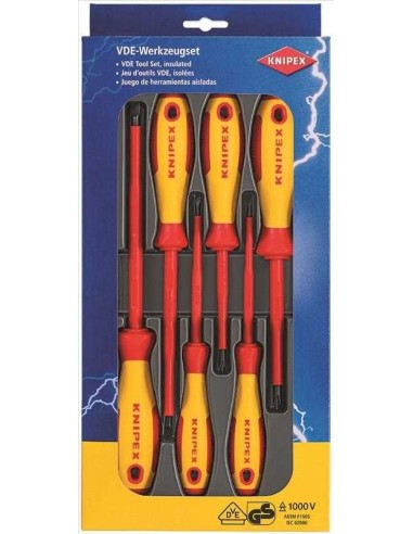 juego de destornilladores (cartulina autoservicio/blíster) KNIPEX 00 20 12 V01