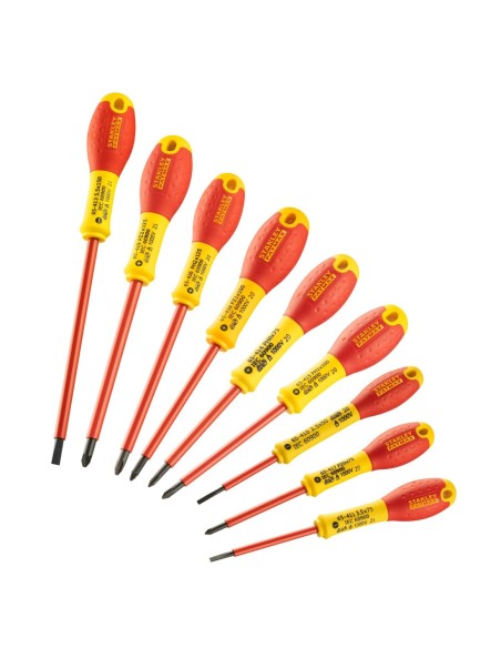 Juego de destornilladores de electricista aislados FATMAX de 10 Piezas Plana/Pozidrivee/ Phillips