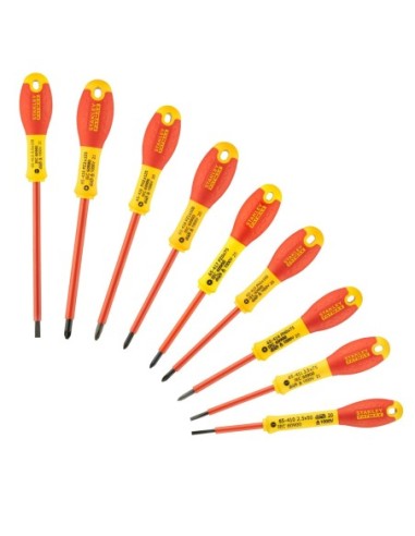 Juego de destornilladores de electricista aislados FATMAX de 10 Piezas Plana/Pozidrivee/ Phillips