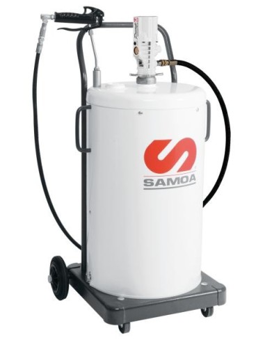 PAQUETE MÓVIL CARENADO DE BOMBA NEUMÁTICA PUMPMASTER 3 - 55:1 PARA GRASA, BIDÓN 50 KG