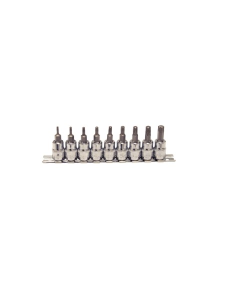 KIT LLAVES DE VASO 3/8 CON PUNTA TORX PLUS 9PZS