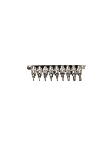 KIT LLAVES DE VASO 3/8 CON PUNTA TORX PLUS 9PZS