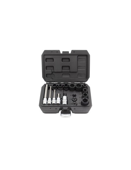 KIT LLAVES DE VASO E PUNTAS PARA FRENOS 17PZS