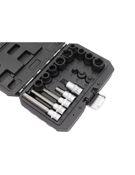 KIT LLAVES DE VASO E PUNTAS PARA FRENOS 17PZS