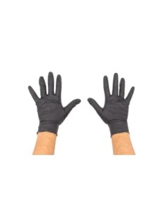 GUANTES NITRILO NEGRAS DIAMOND 7.0MIL T.M - 100PZS