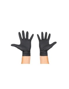 GUANTES NITRILO NEGRAS DIAMOND 7.0MIL T.M - 100PZS 2