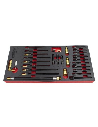 KIT ADAPTADORES PARA TESTES COMPRESION E FUGA 30 PZS