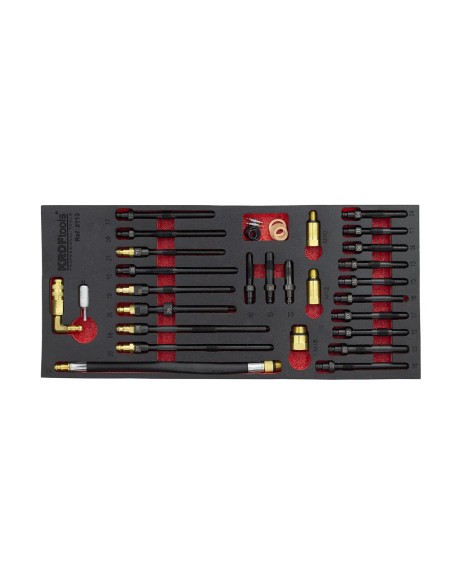 KIT ADAPTADORES PARA TESTES COMPRESION E FUGA 30 PZS