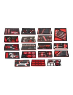 CARRO HERRAMIENTAS 7 CAJONES 353PZS - ROJO 2