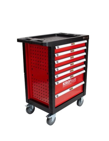 CARRO HERRAMIENTAS 7 CAJONES 353PZS - ROJO