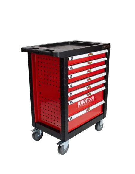 CARRO HERRAMIENTAS 7 CAJONES 353PZS - ROJO