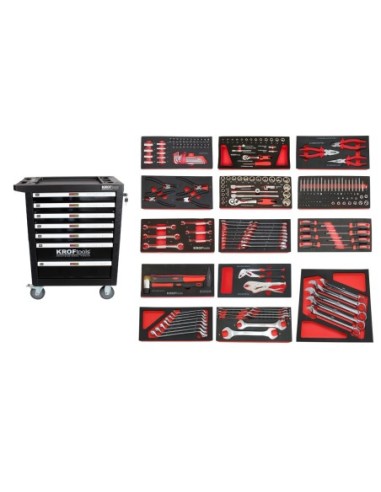 CARRO HERRAMIENTAS 7 CAJONES 237pcs NEGRO