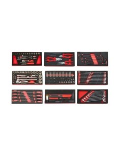 CARRO HERRAMIENTAS 7 CAJONES 174 pcs ROJO 2