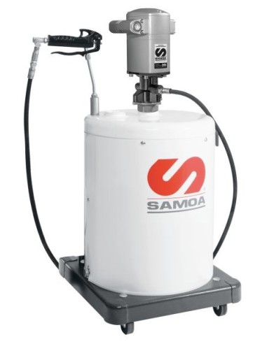 PAQUETE MÓVIL DE BOMBA NEUMÁTICA PUMPMASTER 35 - 60:1 PARA GRASA, BIDÓN 20 KG