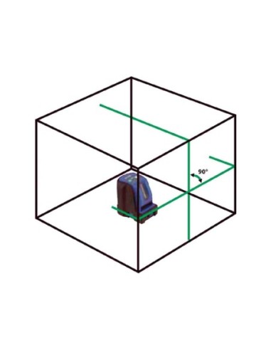 LÁSER DE 2 LINEAS CRUZADAS VERDE 1001 HV-G