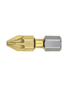 Punta Pozidriv (PZ) BITFLEX TIN guía 1/4 corta 2