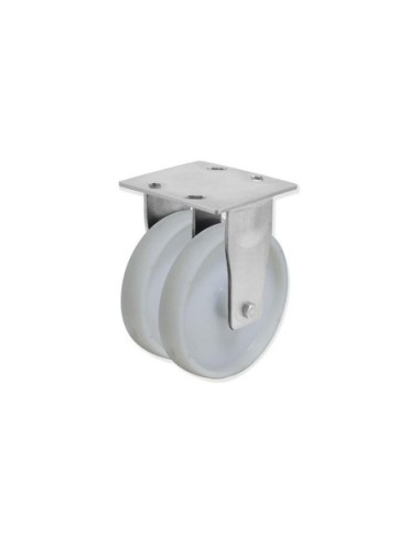 QD - Rotantes Modelo Q con Rueda Doble D Sujeción por Pletina P | 36-925 QDPF6 125 NYB6