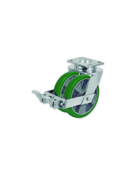 QD - Rotantes Modelo Q con Rueda Doble D Sujeción por Pletina P | 36-942-FS QDPG6 160 AEBB5-FS