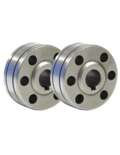 040915*SET 2 RODILLOS TIPO B 1,0/1,2 ALUMINIO
