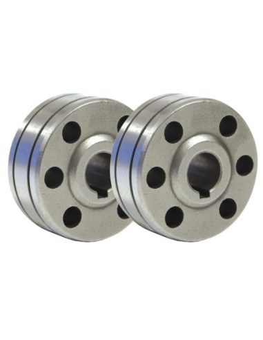 040915*SET 2 RODILLOS TIPO B 1,0/1,2 ALUMINIO