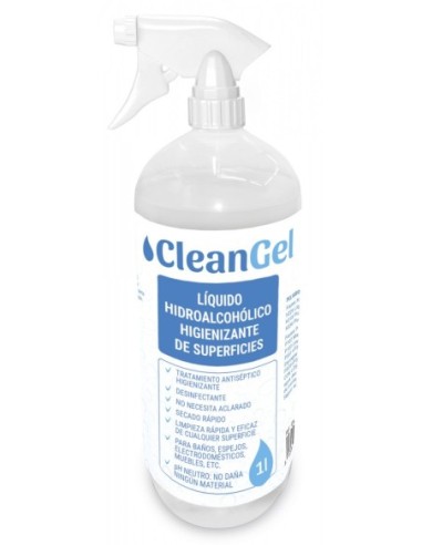 Líquido hidroalcohólico higienizante de superficies CleanGel