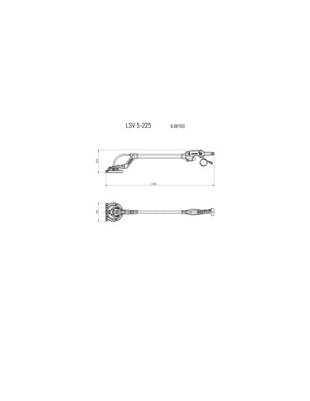 LIJADORA DE PARED Y TECHO 500W + BOLSA HERRAMIENTAS, METABO 600103000 LSV 5-225